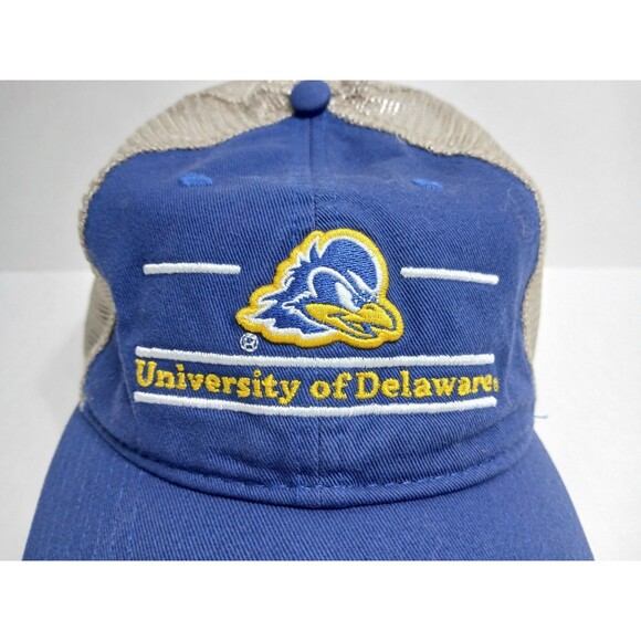 University of Delaware Blue Hens The Game Vintage Hat Trucker Mesh Snapback Rare - Picture 2 of 8